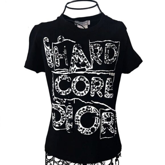 Dior Tops - CHRISTIAN DIOR x John Galliano Hard Core Dior Vintage Graphic T-Shirt 2003 S/S